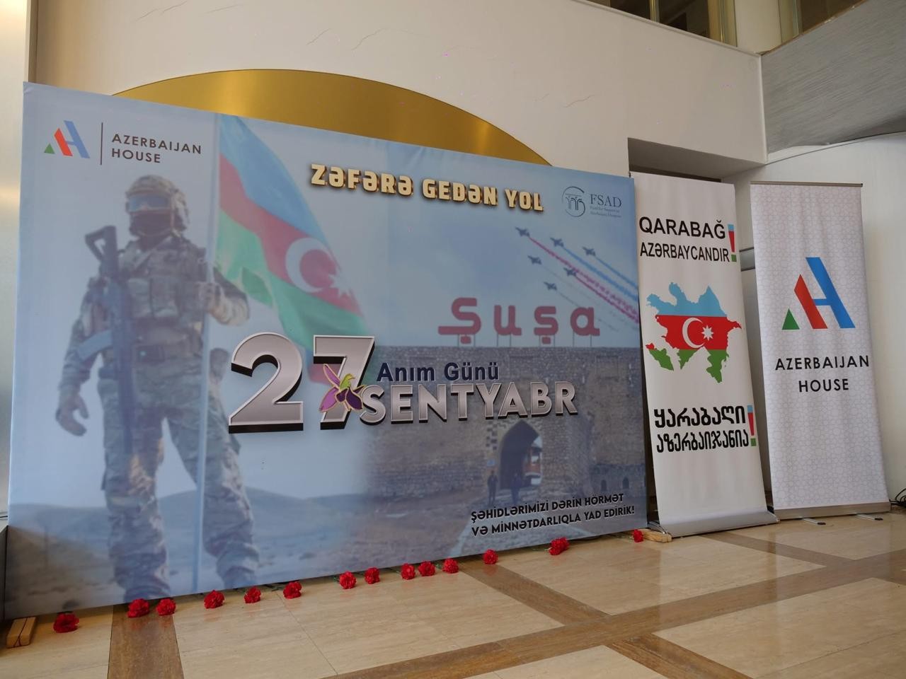 Marneulidəki Azərbaycan Evində Anım Günü tədbiri keçirilib - FOTOLAR